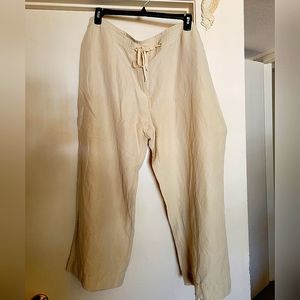Lightweight silk/linen blend pants